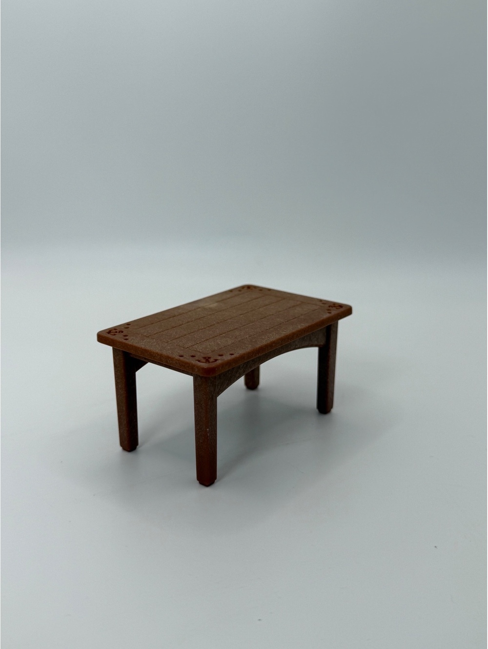 1:16 Calico Critters Sylvanian Families Brown Rectangular Table, Mini Furniture